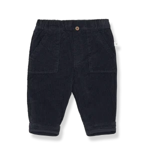 1+ In The Family | Corduroy Broek Louis | Donkerblauw