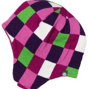 Color kids fuchsia kindermuts Jigsaw met fleece voering