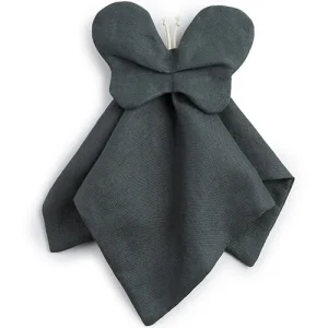 nobodinoz knuffeldoek lin français - butterfly - green blue